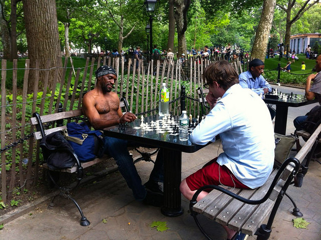 Ajedrez en Washington Square NYC