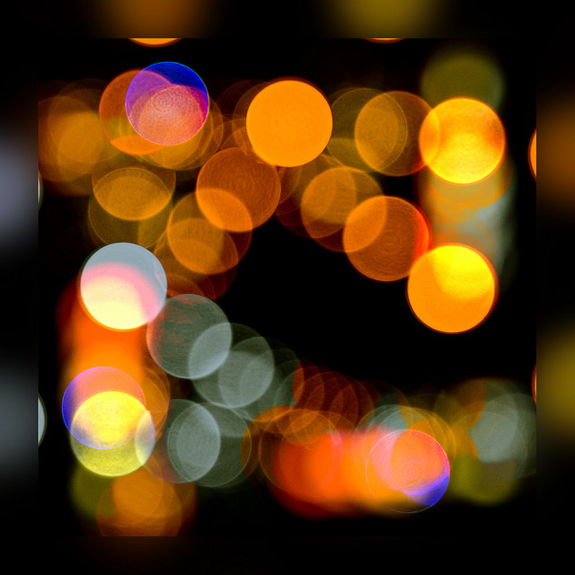 Lights dancing in the dark