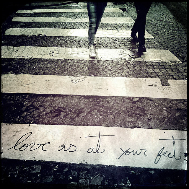 Love is at your feet